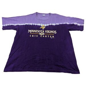 Minnesota Vikings Chris Carter Vintage‎ Y2K Tie Dye Shirt